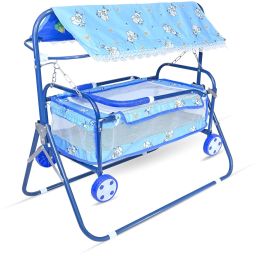 Foldable Attractive Cradle with Swing, Jhula Palna for New Born Babies-19
