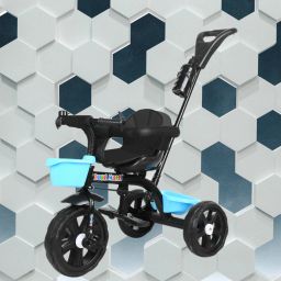 Baby Tricycle with Parental Handle,Cushion Seat NEW KIDS TRICYCLE NEW KIDS TRICYCLE N-4 BLUE B0010 Tricycle-image-17