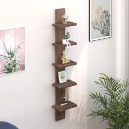Louis Wall Decor Floating Shelf Display Rack Decorative Hall Décor Engineered Wood Open Book Shelf-36