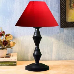 Chilam Red Shade Table Lamp-20