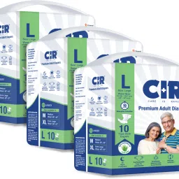Premium Adult Diapers, Large, Pack of 3 (30 units) Adult Diapers - L-image-30
