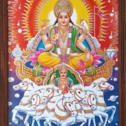 Surya Dev Painting Digital Reprint 14 inch x 10 inch Painting-image-56
