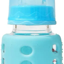 Glass Milk Feeding Bottle With Silicone Cover For Baby. 60ML - 60 ml-image-52