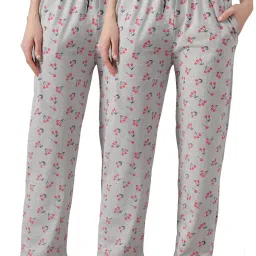 Pack of 2 Women Printed Multicolor Track Pants-10