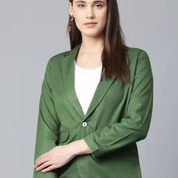 Women Solid Single Breasted Party Blazer-image-45