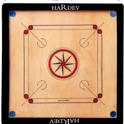 Best of All Full Size Tournament With Wooden Coins,Striker& powder 3.88 cm Carrom Board-picture-10