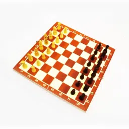 Chess Board with Wooden Chessmen 18 cm Chess Board-image-10
