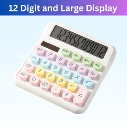 Desktop Calculator, 12-Digit Large LCD and Large Buttons for Office, Homes I371 Basic Calculator-image-96