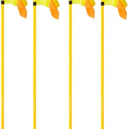 4 Pc Spring Corner flags Portable Soccer Flags Soccer Poles Y/O Two Piece Agility Pole-image-99