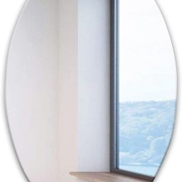 Oval Frame Wall Mirror,HD Vanity Make Up Wall Mirror Tiles Bathroom Mirror-picture-16