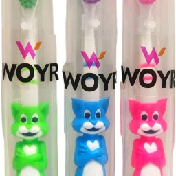 Premium Quality 3 PC Cat Ultrasoft Toothbrush with toothbrush Holder Ultra Soft Toothbrush-image-35