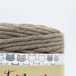 craft affair | Single Strand Cotton Macrame Cord (10 M, 3mm) | Craft, DIY - Stone Stone image 4