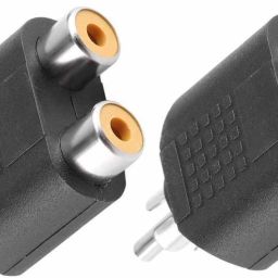 LipiWorld TV-out Cable RCA Male to 2 RCA Female Plug Av Audio Video Cable Converter RCA M One-Two RCA F Stereo Interconnect Audio Adapter (Pack-2 1RCA M to 2RCA F)-14