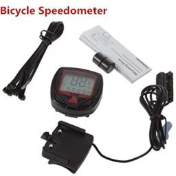 zvr Bicycle Bike Computer 14-Functions Cycling Odometer Speedometer LCD Display Wired Cyclocomputer image 2