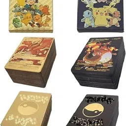 Waterproof 110 Pcs 55 Gold And 55 Black Card Box For Kids-image-16