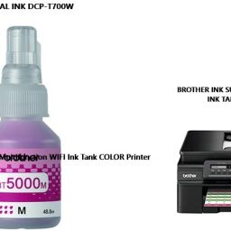 BROTHE BROTHER DCP-T700W Multifunction WIFI Ink Tank COLOR Printer Magenta Ink Bottle-27