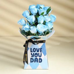 Whispers Of Blue Roses For Dad-13