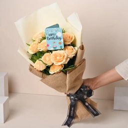 Peach Rose Birthday Perfection-3