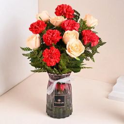 Radiant Blossoms In Glass Vase-image-94
