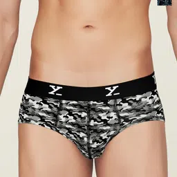 XYXX Pack Of 2 Printed Anti-Microbial Basic Briefs XYBRF2PCKN264-picture-2