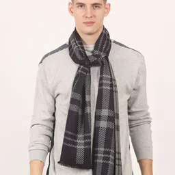 Cazzano Men Checked Acrylic Mufflers-image-80