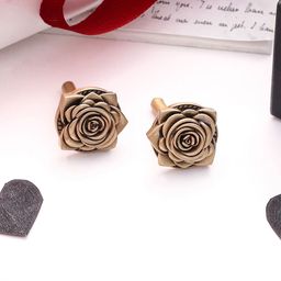 COSA NOSTRAA Floral Love Bloom Textured Cufflink-image-73
