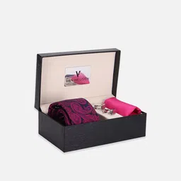 Van Heusen Men Tie Pocket Square And Cufflink Accessory Gift Set-21