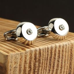 Alvaro Castagnino Silver-Toned Round Cufflink-image-40