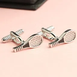 Alvaro Castagnino Silver-Toned Quirky Cufflink-image-71