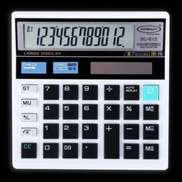 BAMBALIO Basic Calculator (12 Digits-Large Display, BL-512 W, White)-65