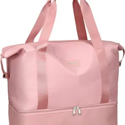 41 L Hand Duffel Bag - Nylon 41 L Duffle Bags for Women & Men ( Sakura Pink, 40 x 23 x 45 cm) - Pink - Large Capacity-image-93