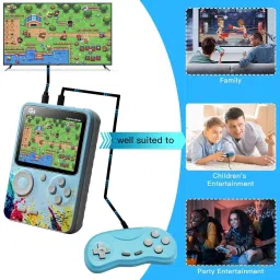 HG WORLD Retro G5 Game Box gaming console for tv With 2 Player Portable Sup Game Box 3.5TFT Screen Rechargeable Battery handheld console Hand video game for tv 128MB GB with 400+ Preinstall video game handheld,Best Gift All Ages Mario Game, Mortal Kombat image 3