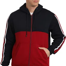 turtle Men Full Sleeve Color Block Hooded Sweatshirt-picture-41