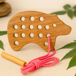 Natural Wooden Learnig Toy for Babies (Bear)-image-14