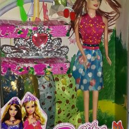 Modern Fashion Pretty Cute Doll Set with Doll Dresses-40