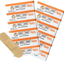 Stretch First Aid Dressing Fabric (Pack of 100) Strong Adhesion Flexible Adhesive Band Aid-image-61