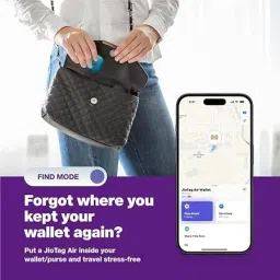 jio JioTag Air for iPhones, Worldwide Item Finder, Works with Apple Find My Location Smart Tracker image 2