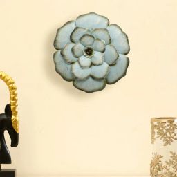 vedas Iron Royal Flower Blue Abstract Wall Art-picture-2