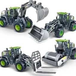 dezicon Unbreakable Excavator Pack 4 Kids Trucks Bulldozer Set DZE-picture-21