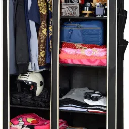 AW06-Black-High Capacity Upto 70Kgs Polyester Collapsible Wardrobe-image-69