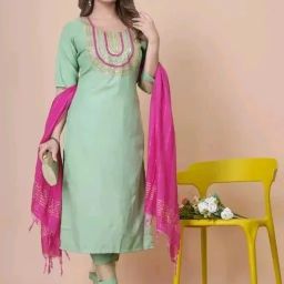 Embellished Kurta, Churidar & Dupatta Set-image-15