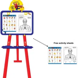 Best Spider 5in1 Easel Board, One Side Chalk Board/ Another Side Marker Board-20