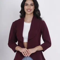 neysa Women Solid Mandarin Casual Blazer-picture-9