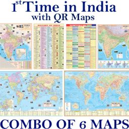 (COMBO OF 6 MAPS/CHARTS) INDIAN Constitution Map & History of India Map With India & World Map (Both Political & Physical)| Set Of 6| Map Size (40 * 28) (23 * 36)|Paper Mint| Best Useful for UPSC, SSC, IES and other Competitive Exams. (All English Maps) Paper Print-image-54