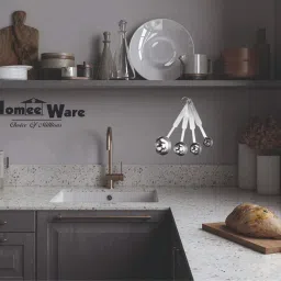 homeeware 60ML 80ML 125ML 250ML Cups and 1.25 ml 2.5 ml 5 ml 15 ml tablespoons Stainless Steel Measuring Spoon Set image 5