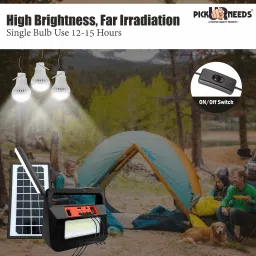 pick ur needs Emergency Torch Lamp Rechargeable Solar Inverter With 3 Individual 6V Led Bulbs Torch image 4
