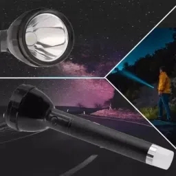 zeno volt JY 9050 Superr Table Lamp WIth High Power Torch (Black, 27 cm, Rechargeable) 6 hrs Torch Emergency Light image 4