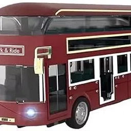 1:48 London Double-Decker Travel Alloy Bus Retro Model Bus Bus Cross-Border-image-1