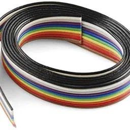 5 Meters 10 Core Flat Ribbon Wire Rainbow Cable (Multicolour) Electronic Components Electronic Hobby Kit-10