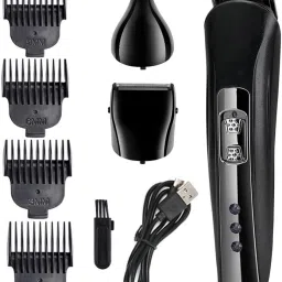 hgfdfsa Rechargeable New Professional Trimmer Fully Waterproof Grooming Kit 60 minRuntime 4 Length Settings-image-44